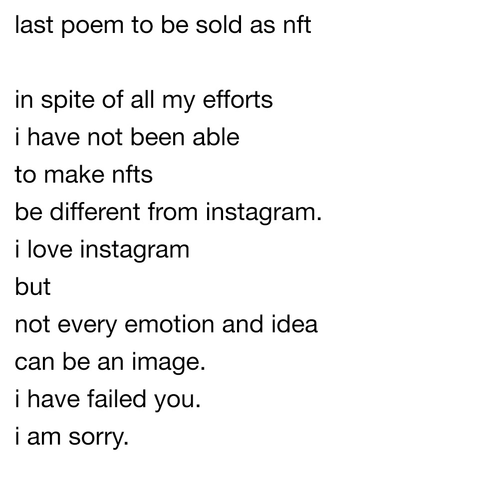 nft poem nikola tosic